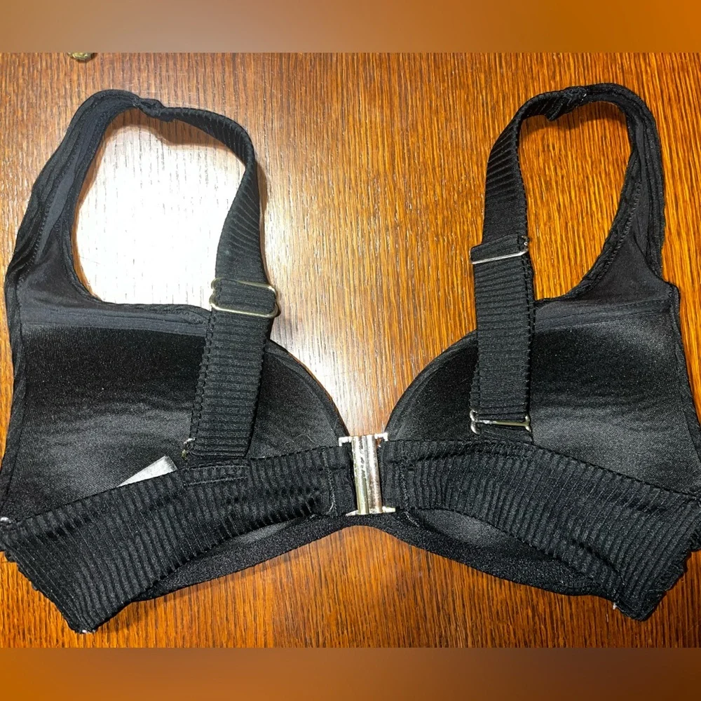 H&M Black Classic Ribbed Bikini Set Swimwear - Picture 2 of 8